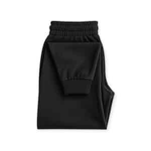 Basic jogger pants in Black - 100% cotton fabric