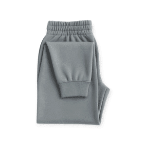 Basic jogger pants in Nardo Grey - 100% cotton fabric