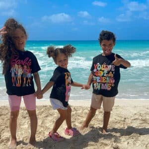 Black Cotton T-Shirt Printed