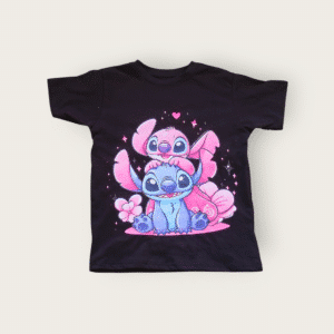 Stitch & Angel cartoon hug – PoshFashion love theme print