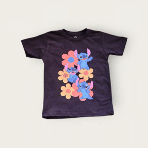 Stitch surrounded by flowers – PoshFashion cartoon print